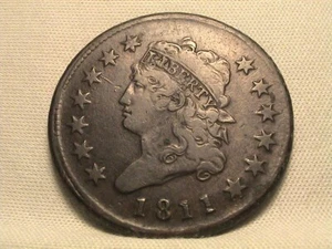 1811 Classic Head Large Cent S-287 R2 - Picture 1 of 3