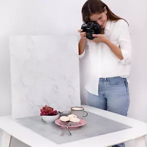 Confezione da 2 lavagne per sfondo fotografico | 23,5 x 23,5 pollici | sfondo fotografico realistico - Foto 1 di 12