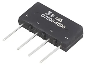 B125C7000A Brückengleichrichter: einphasig : 250V If: 7A Ifsm: 150A DIOTEC - Bild 1 von 1