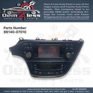 Toyota Avalon Radio, Navigation GPS Display Screen 2013, 2014 OEM 86140-07010 - Picture 1 of 6