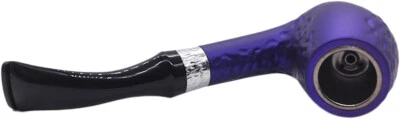 Durable Metal Smoking Pipe Tobacco Cigarettes Cigar Pipes Enchase Gift PURPLR - Image 1 of 4