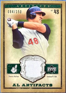 /150 Green Parallel: TRAVIS HAFNER Jersey 2006 Upper Deck AL Artifacts #AL-TH - Picture 1 of 3