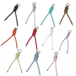 Versatile PU Leather Rope Keyring Strap Keychain Accessory Bag Charm Pendant - Picture 1 of 19