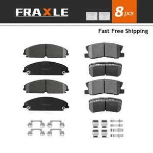 Front Rear Ceramic Brake Pad For Chrysler 200 Dodge Avenger Caliber 2008 - 2014 - Picture 1 of 8