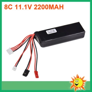 11,1V 3S 2200mAh Lipo Akku JST JR Futaba Stecker für RC Sender Drohne - Bild 1 von 7