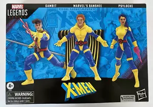 Marvel Legends X-Men 60th Anniversary Figure 3-Pack Gambit Banshee Psylocke Set - Picture 1 of 9