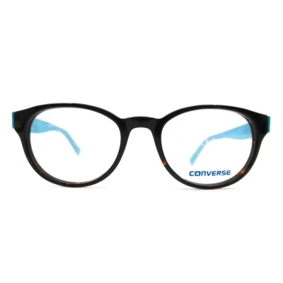 Monturas de gafas Converse Q014 UF azul tortuga borde completo redondo 48-18-140 Foto 1 de 4