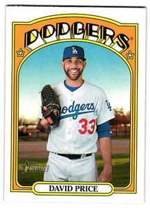 2021 Topps Heritage #637 David Price - Picture 1 of 2
