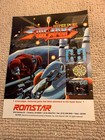 Original 1987 11- 8.5'' hyper dyne Side Arms Romstar arcade video game AD FLYER