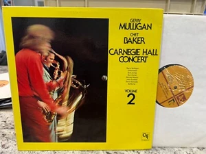 2X VINYL LP LOT GERRY MULLIGAN / CHET BAKER CARNEGIE HALL CONCERT VOL 1 & 2 - Picture 1 of 6
