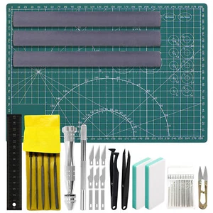 36Stk Profi Modellbau Werkzeug Set Schneideunterlage Reparatur für Gundam Model - Bild 1 von 8