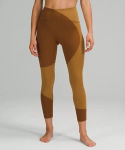Pantaloni attivi Lululemon donna blocco colore Nulu abbigliamento attivo 25" leggings stretti - Foto 1 di 5