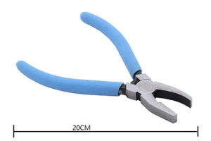 Glass Breaking Grozing Pliers, 3/8 Inch Flat Curved Jaw Breaker-grozier Pliers f - Picture 1 of 6