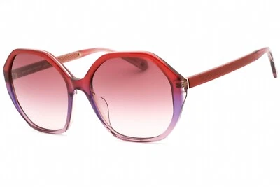 KATE SPADE WAVERLY/G/S C9A 3X 太阳镜红色镜框粉色镜片 57 毫米 — 第 1/4 张图片