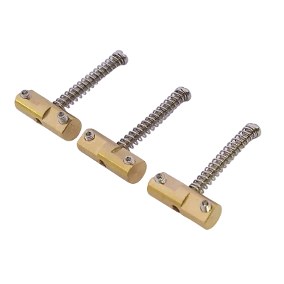 Juego de 3 sillines de latón compensado Wilkinson para guitarra Telecaster Foto 1 de 3