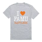 Florida A&M University Rattlers FAMU NCAA Cotton I Love Tee T Shirt  