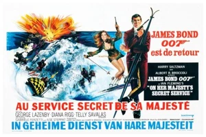 JAMES BOND ON HER MAJESTY'S SECRET SERVICE SWEDISH - 11"X17 - 12"X18" B2G1 FREE! - Picture 1 of 3