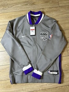 Sacramento Kings Nike Warm Up Full Zip Jacket Gray Mens Bomber Large, XLT, 3XLT - Picture 1 of 11