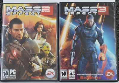 BioWare MASS EFFECT 2 & 3 - 2 Game Set Complete w/ Manuals - Image 1 of 4