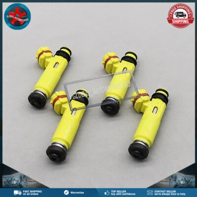 Juego de 4 inyectores de combustible amarillos 195500-4450 para Mazda RX-8 2004-2008 1,3 L R2 Foto 1 de 4