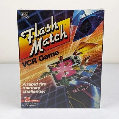 Vintage Flash Match VCR VHS Game Memory Game by Mattel 1986 New & Sealed - Image 1 of 4