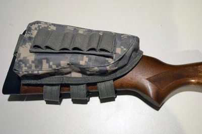 Shotgun Cartridge Holder / Cheek Rest / Buttstock Shell - Digital Camo ACU - Image 1 of 4