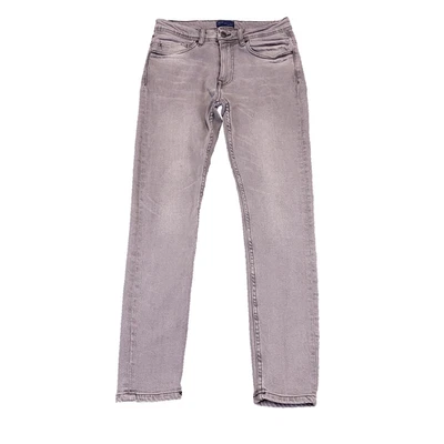 Zara Hombre Slim Cónico 31x29.5 Gris Lavado a la Piedra Tiro Medio Elástico Envejecido Foto 1 de 4