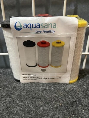 Aquasana AQ-5300R 3-Stage Under Sink Water Filter Replacement Cartridges Sealed - Image 1 of 2