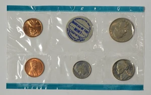 1969 P + S BU Mint Set 1C 1C 5C 10C 25C - Picture 1 of 2