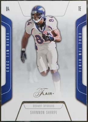 2003 Flair Football Shannon Sharpe #84 - Image 1 of 2