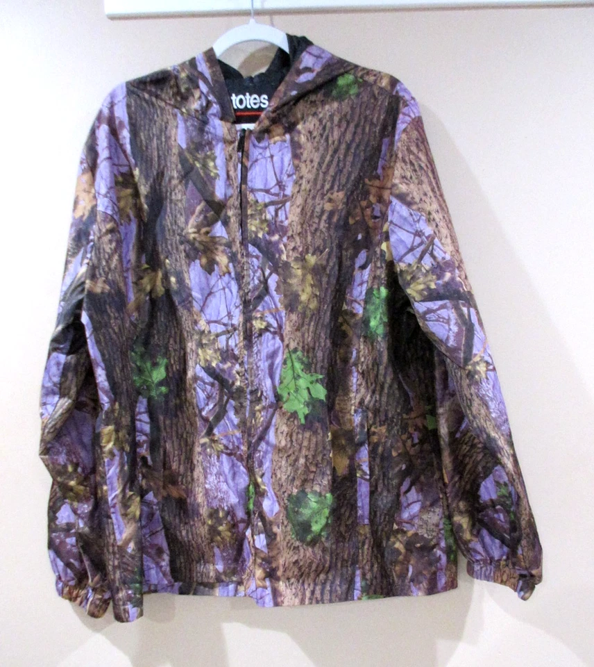 Chaqueta Ligera Mujer XL Ligera Cremallera Completa Cremallera Púrpura Bolsos Caza Foto 1 de 4