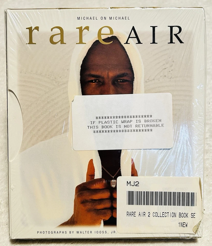 Rare Air Michael Jordan Iconic Photo Book 1990 Sealed Photos by Walter Iooss jr - Image 1 of 4