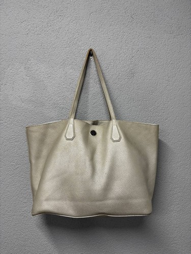 Tory Burch Borsa Perry in pelle grigio metallizzato