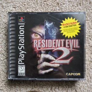 Resident Evil 2 1998 PS1 CIB Black Label Manual Registrarion Card Playstation 1 - Bild 1 von 8