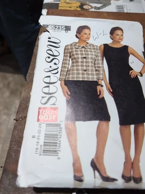 Plus Size See & Sew Butterick  Pattern #B5235-Misses Jacket & Dress 16-24 - Image 1 of 2