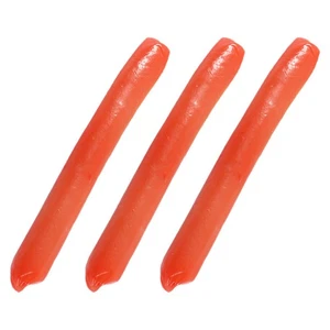 Modelo de salchicha de jamón simulada de 3 piezas realista comida falsa artificial - Imagen 1 de 12