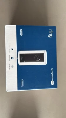 Ring Spotlight Cam Pro Plug-In 2nd Gen White 4k Retinal Vision 2025 SEALED - New