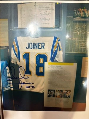 San Diego Chargers Salón de la fama Charlie Joiner Firmado Autógrafo Automático 8x10 Foto Amplia Rec Foto 1 de 2