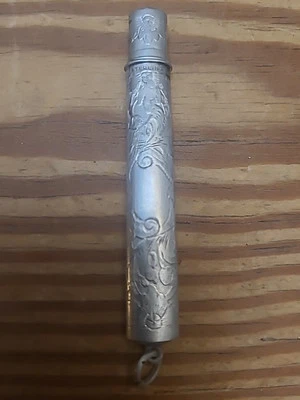 Vintage 19th C.  Aikin Lambert Co 925 Sterling Silver Pencil Holder, Pendant - Image 1 of 4