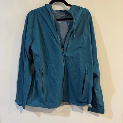Куртка женская Patagonia XL Elwha синяя эластичная дождевая тень H2NO ветровка пальто - Изображение 1 из 4