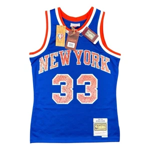 Patrick Ewing New York Knicks Mitchell & Ness Diamond NBA Jersey Size Small NEW - Picture 1 of 8