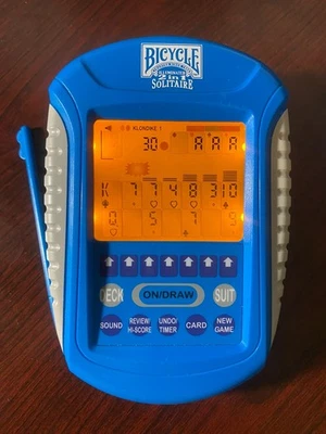 Bicicleta iluminada 2 em 1 solitário jogo eletrônico portátil azul - Imagem 1 de 2