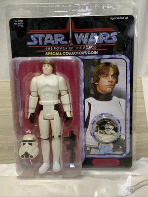 GENTLE GIANT STAR WARS JUMBO POWER OF THE FORCE LUKE SKYWALKER STORMTROOPER 12" - Image 1 of 4
