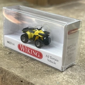 WIKING 2304 HO 1/87 Scale ATV Quad All Terrain Vehicle Yellow & Black NIP - Picture 1 of 4