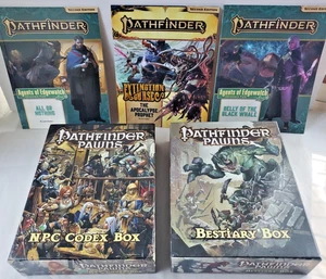 Pathfinder Pawns NPC Codex Box PZ01005, bestiario PZO1001-1 e 3 avventure - Foto 1 di 12