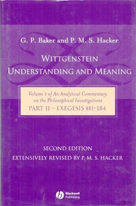 Wittgenstein: Understanding And Meaning Vol 1 of an Analytical Commentary - Picture 1 of 1