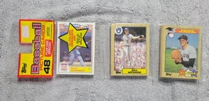 1987 Topps Baseball Rack Pack 49 Cards Roger Clemens Mike Schmidt On Front - Picture 1 of 8