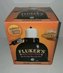 New! Reptile Mini Sun Dome Deep Flush Mount Lamp 5.5 in 100W Turtles Flukers - Picture 1 of 6