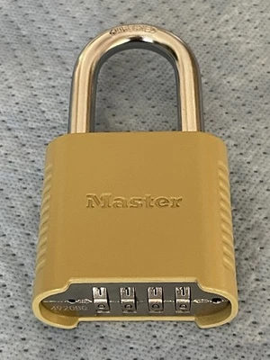 Master Lock 875DLH Combination Lock, 2" Hardened Shackle, 2" wide body, New - Image 1 of 4
