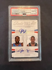 2009-10 Season Update James Harden Rookie Auto /99 Jeff Teague PSA 10 - Picture 1 of 7